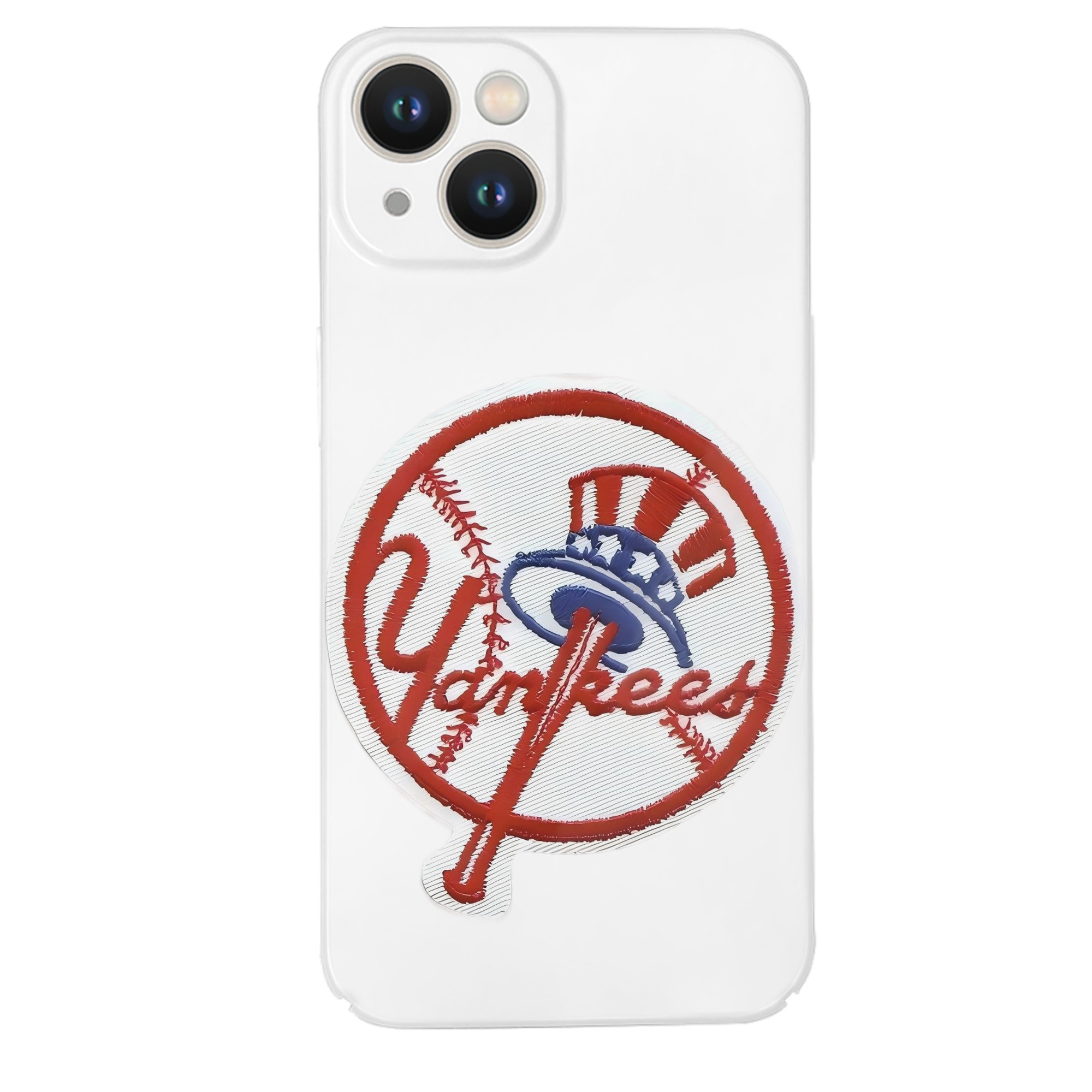 New York Yankees LOGO IPhone 14 Series Full-Cover Hard Case – Shockproof With Raised Camera Protection – Precise Cutouts, Wireless Charging Compatible – Durable, Anti-Yellowing, Easy To Clean